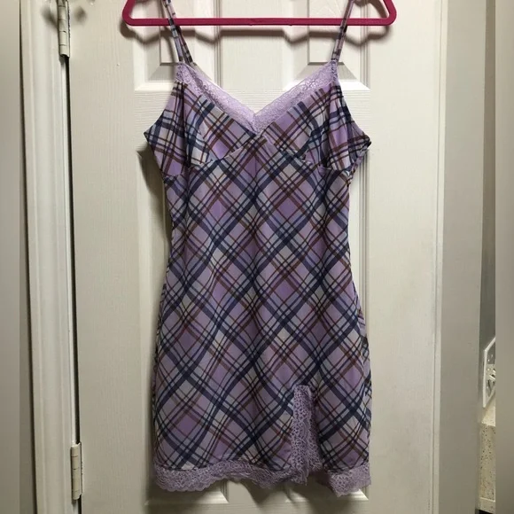 open lace back dress Elonore Halter Mini Dress | Deep Purple | Womens main image 0